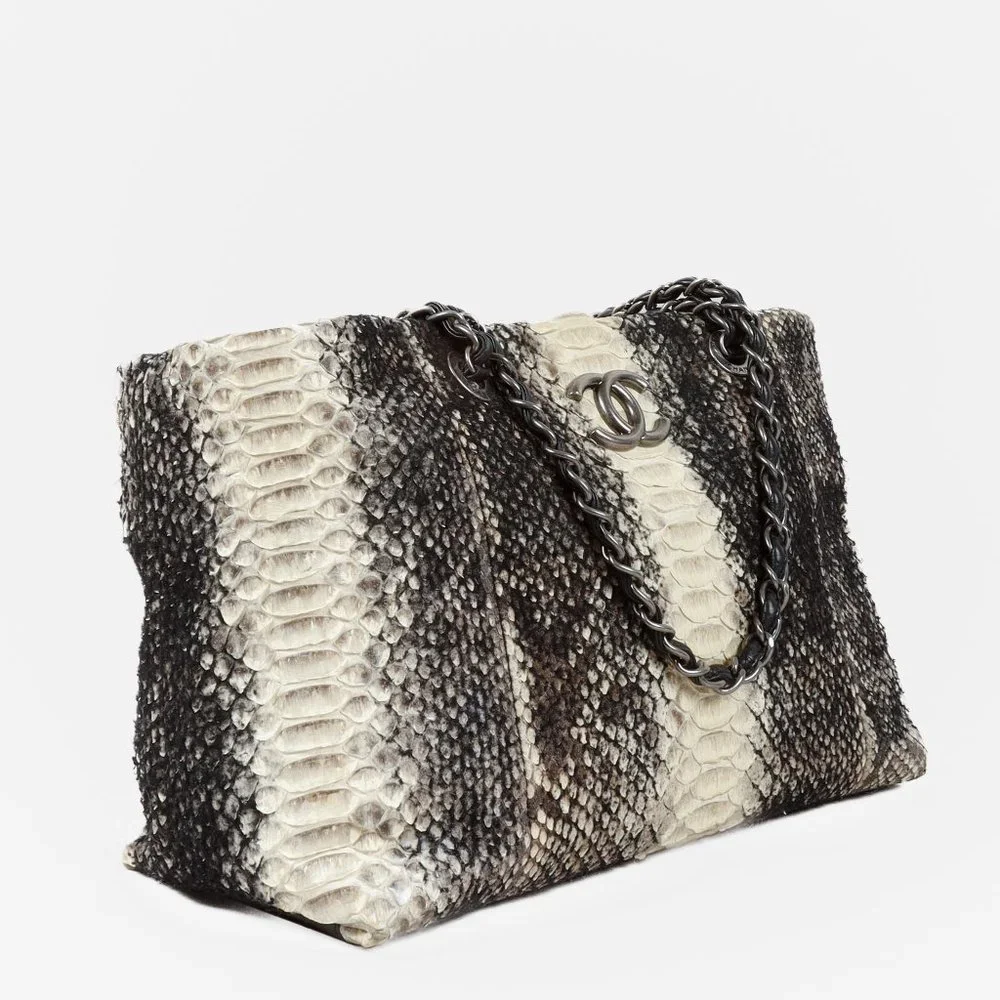 Chanel Wooled Python Tote - Picture 2 of 14